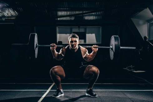 lifting weights